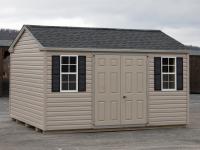 10x14 Peak Storage Shed with Vinyl Siding from Pine Creek Structures