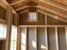 Interior of Pine Creek Structures Cottage Style Storage Shed